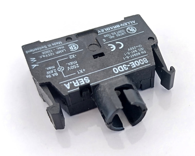 Allen Bradley 800E-3D0 Lamp Module Contact Block - New