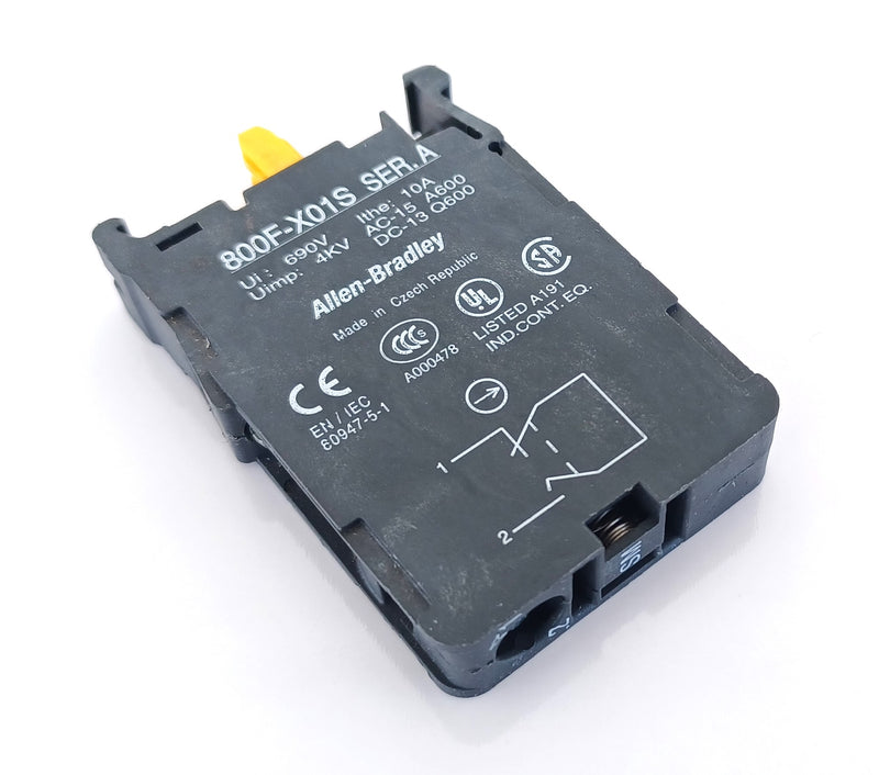 Allen Bradley 800F-X01S Self Monitoring Contact Block - New