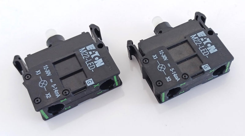 Eaton M22-LED-G Green LED Lamp Module Contact Block ( Lot of 2 ) New
