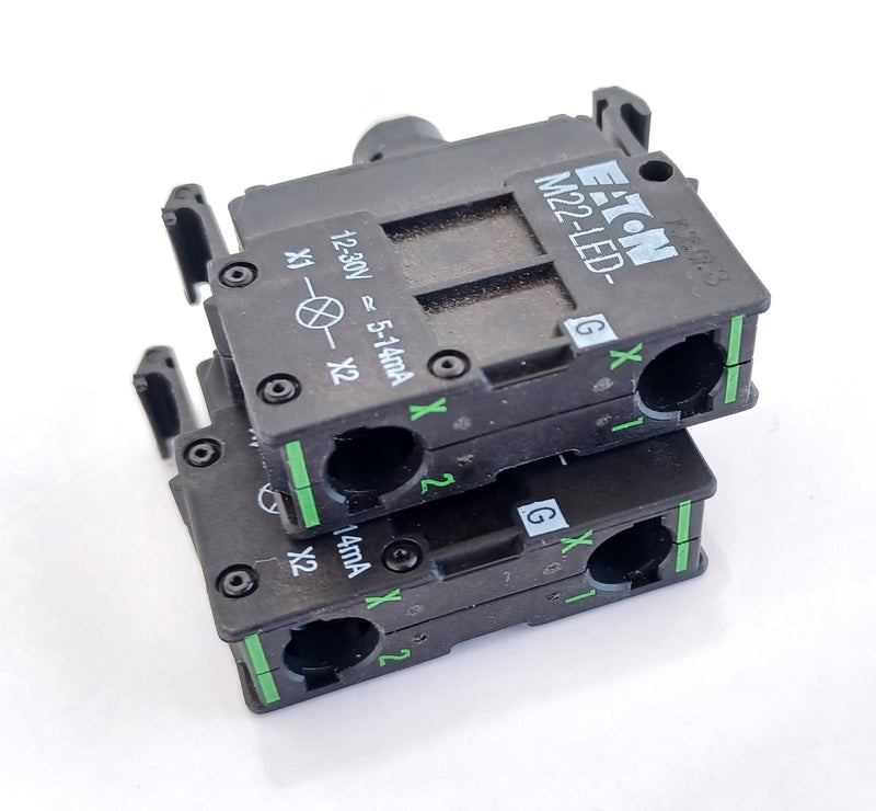 Eaton M22-LED-G Green LED Lamp Module Contact Block ( Lot of 2 ) New