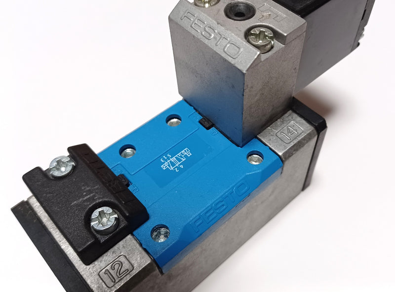 Festo MVH-5/2-D-1-C Pneumatic 24VDC Solenoid Valve 150986 MSV-3 20.4-26.4VDC