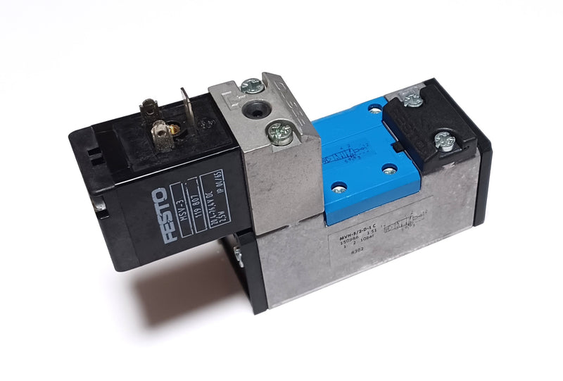 Festo MVH-5/2-D-1-C Pneumatic 24VDC Solenoid Valve 150986 MSV-3 - No Gasket