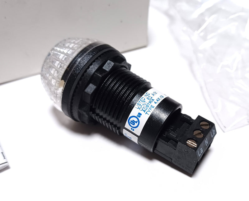 Allen Bradley 855PB-B24SE722 24V AC/DC Clear LED Beacon 22.5mm Round Indicator