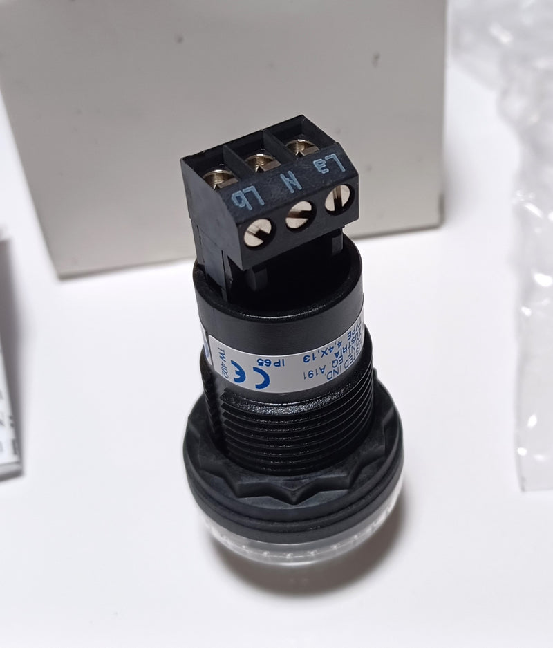 Allen Bradley 855PB-B24SE722 24V AC/DC Clear LED Beacon 22.5mm Round Indicator