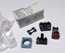 Siemens 3SB3 647-0AA21 Illuminated Red LED Flat Push Button 1-N/O 1-N/C New