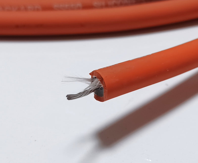 AC Delco Packard SS550 Silicone Stainless 7mm 2Q89 Spark Plug Orange Cable - 1'