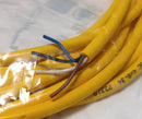 Murr 7000-12021-0140500 Male M12 Straight Yellow 5M Cable 4-Pin 22AWG - New