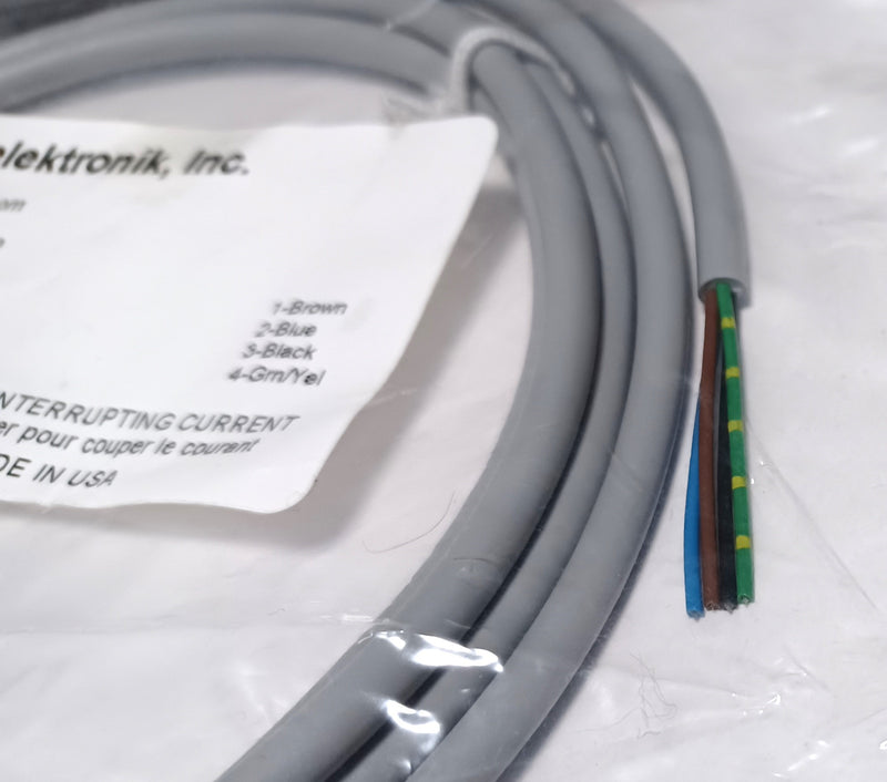 Murr M1B-4FP-2M 4-Pin Female Molded End Sensor Cable 300V 4A 22AWG - New/Sealed