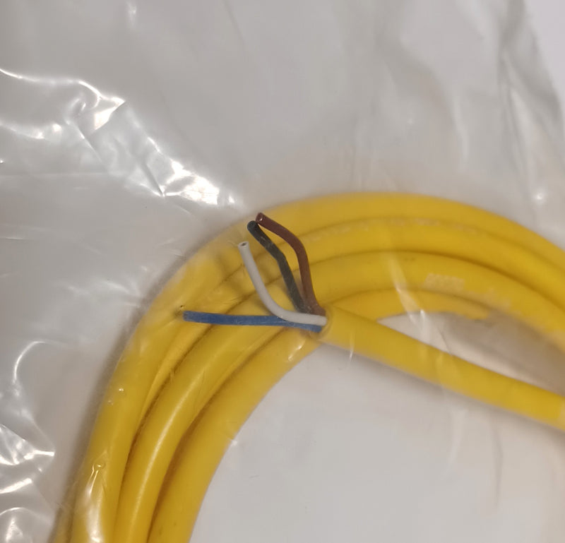 Murr 7000-12021-0140300 Yellow M12 Male Straight 4-Pin 3m Cable - New