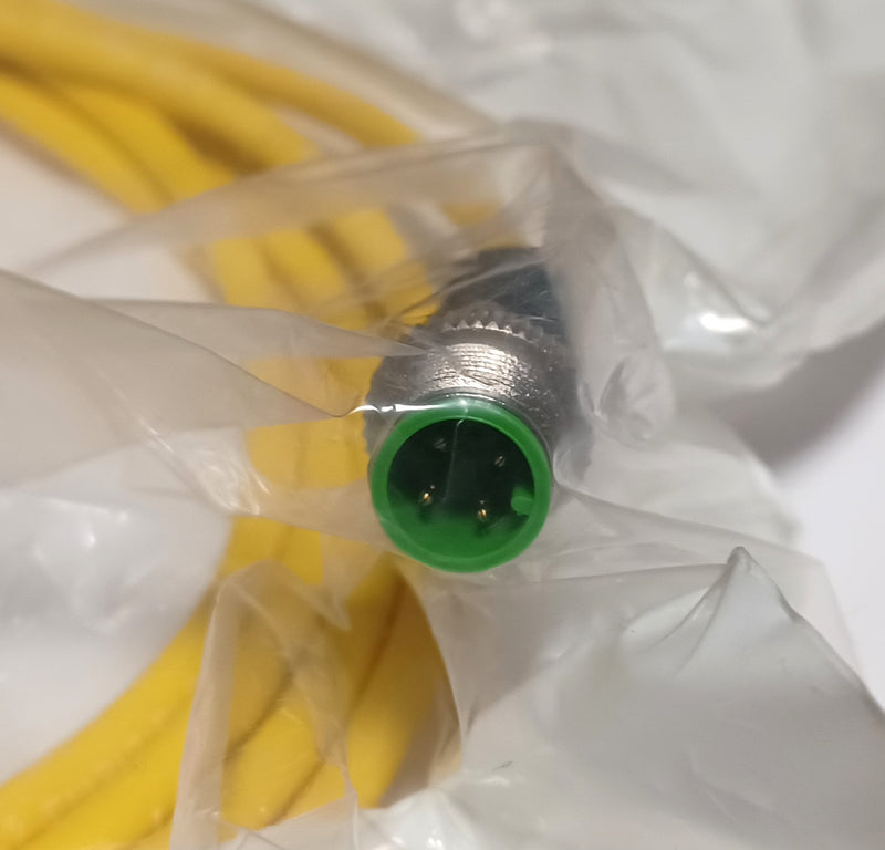 Murr 7000-12021-0140300 Yellow M12 Male Straight 4-Pin 3m Cable - New