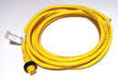 Cooper 5000109-5CN 3-Pin Female 600V 13A 16AWG STOW Yellow 3M Power Cable - New