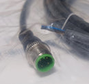 Murr 7000-12021-6140600 4-Wire M12 Male Connector Black PVC Sensor 6M Cable New