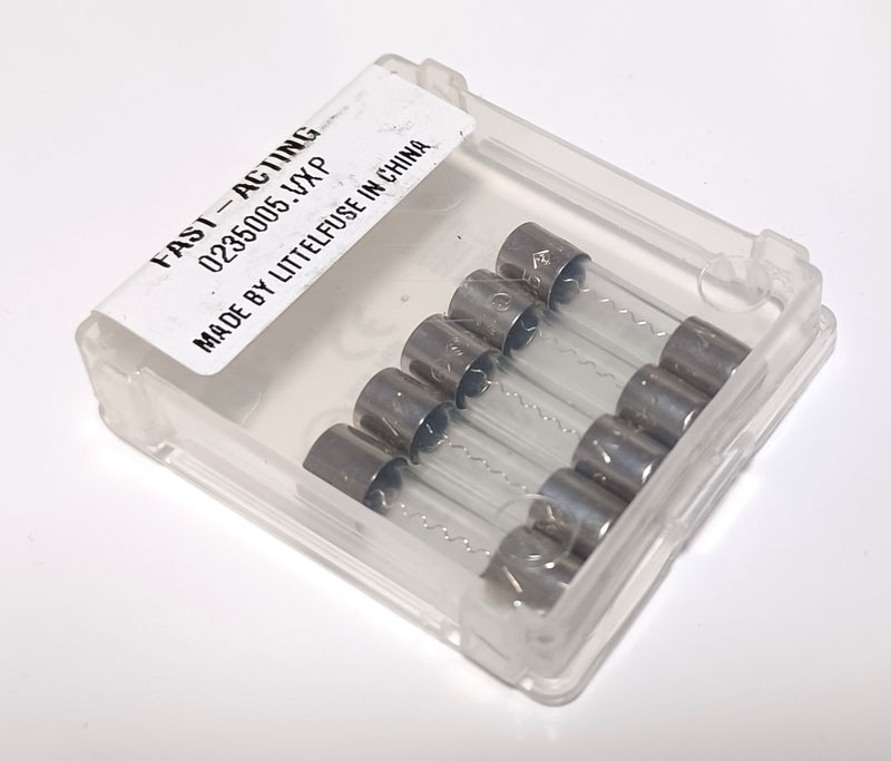 LittleFuse 0235005.VXP 125VAC 5A Fast Acting Fuses ( Lot of 100 ) New