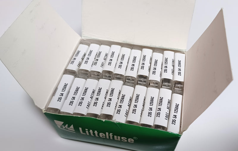 LittleFuse 0235005.VXP 125VAC 5A Fast Acting Fuses ( Lot of 100 ) New