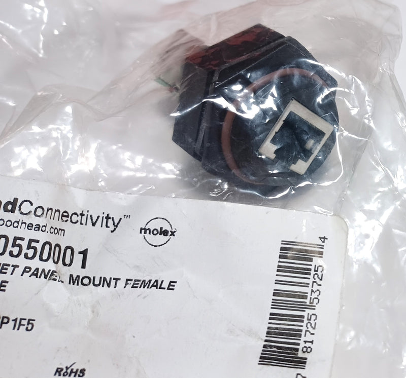 Brad Connectivity 1300550001 Ethernet Panel Mount Female RJ45 Bulkhead