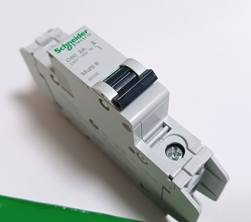 Schneider 60103 Multi 9 C60 1P 2A 240V Circuit Breaker - New