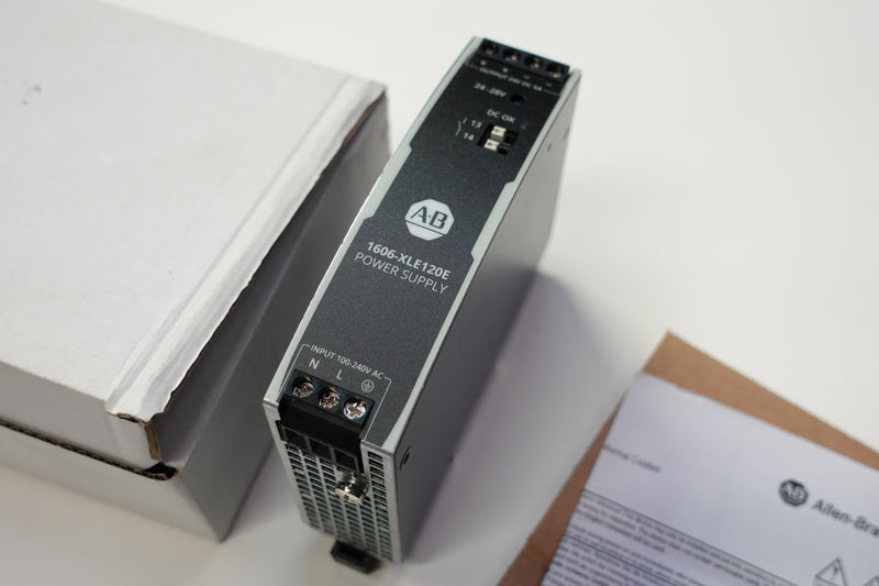 Allen Bradley 1606-XLE120E Ser:B 100-240VAC - 24VDC 5A Power Supply