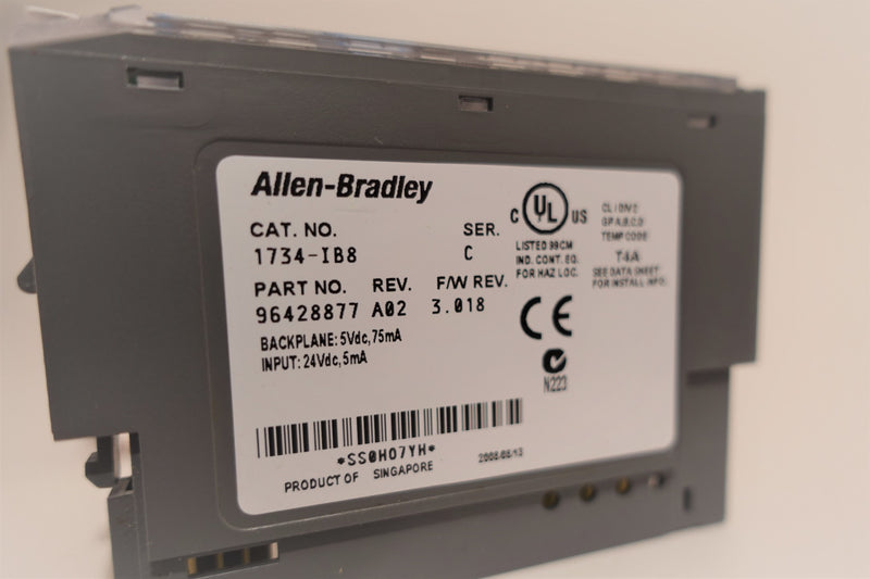 Allen Bradley 1734-IB8 Ser:C 24V DC Point I/O Input Module