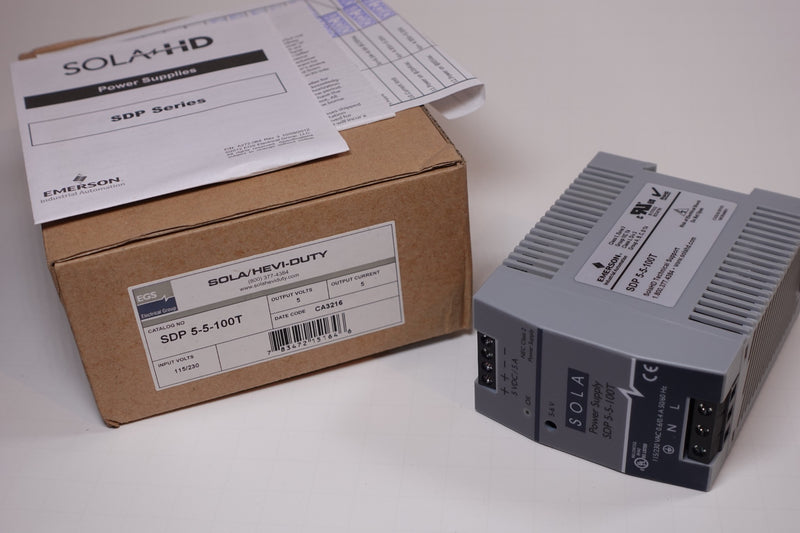 Sola / Hevi-Duty SDP 5-5-100T Power Supply Input: 115/230 Out: 5VDC 5A