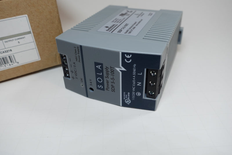 Sola / Hevi-Duty SDP 5-5-100T Power Supply Input: 115/230 Out: 5VDC 5A