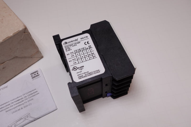 C3 Controls 300C16N31ZC 24VDC Coil 16A Control Relay 3N.O 1N.C PLC