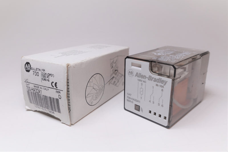 Allen Bradley 700-HA32A1 10A 2 C/O DPDT 120VAC Relay Coil