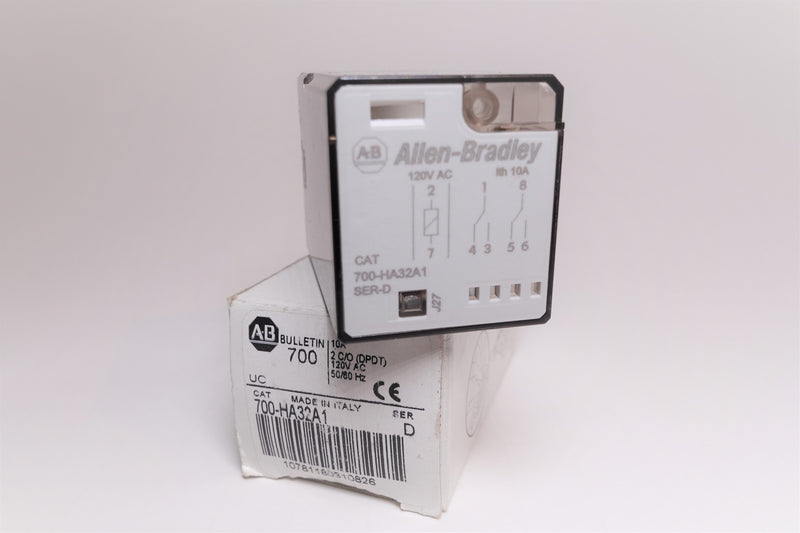 Allen Bradley 700-HA32A1 10A 2 C/O DPDT 120VAC Relay Coil
