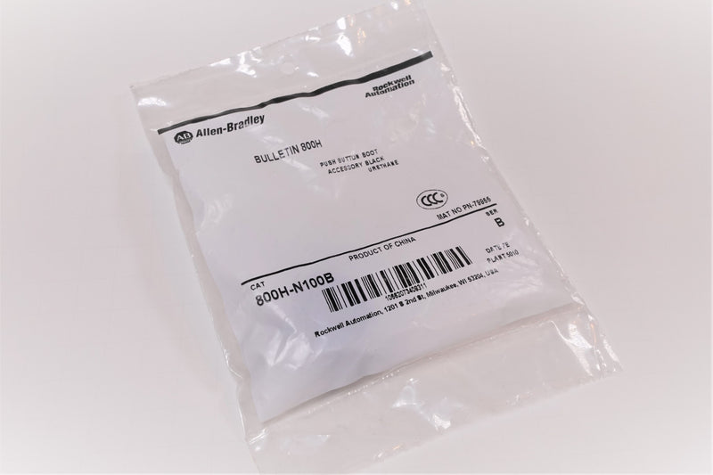 Allen Bradley 800H-N100B Black Push Button Urethane Boot