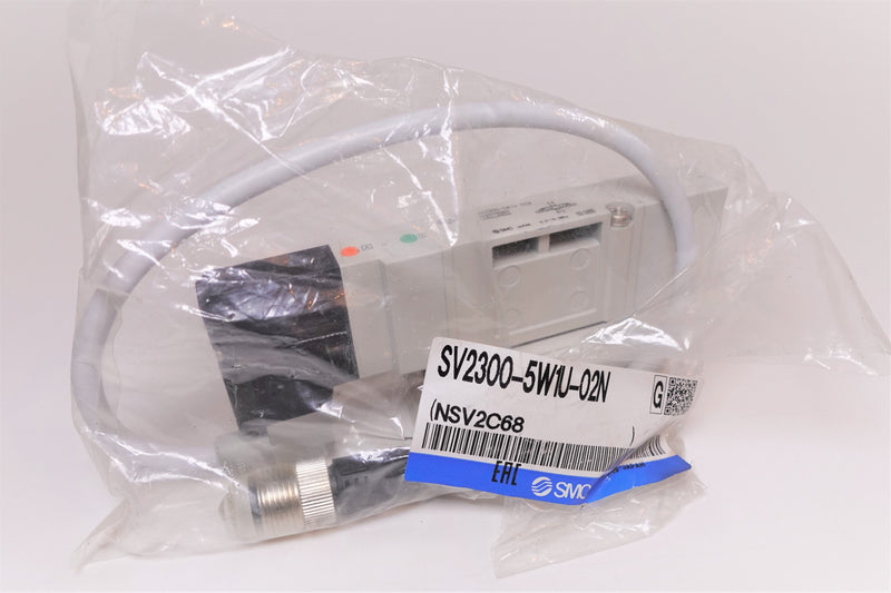 SMC SV2300-5W1U-02N 24VDC Solenoid Valve & Manifold Assembly