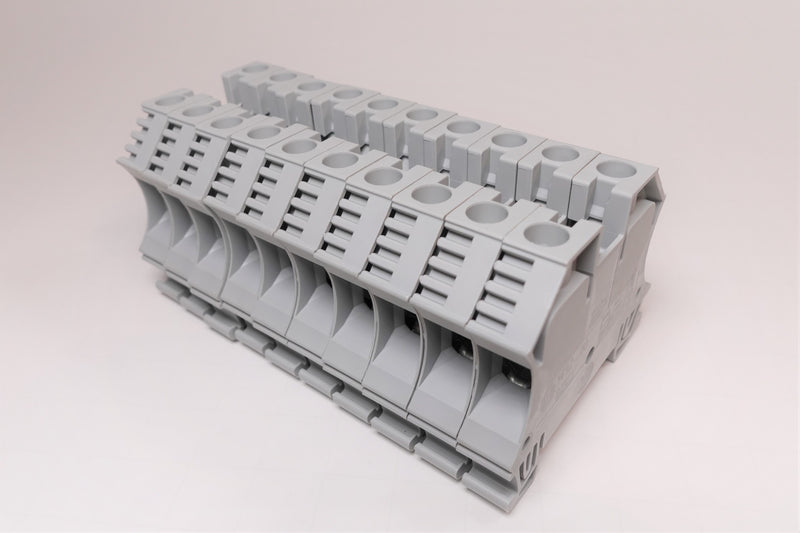 Allen Bradley 1492-J10 Lot of 10 Terminal Blocks Gray