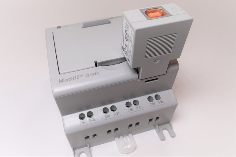 Micro810 Programming Cable Allen Bradley 2080-LC10-12AWA Micro810 Smart Relay W/ 2080-USBADAPTER ...