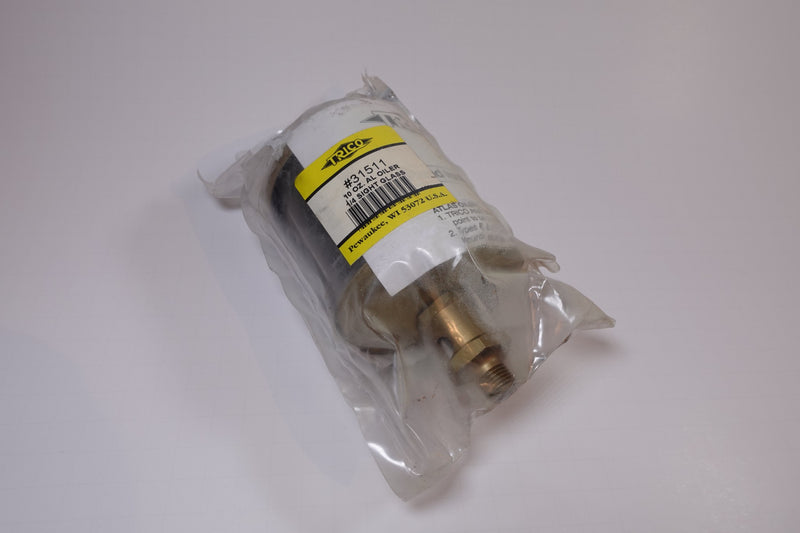 Trico 31511 10oz. AL Oiler 1/4 Sight Glass Gravity Feed Oiler