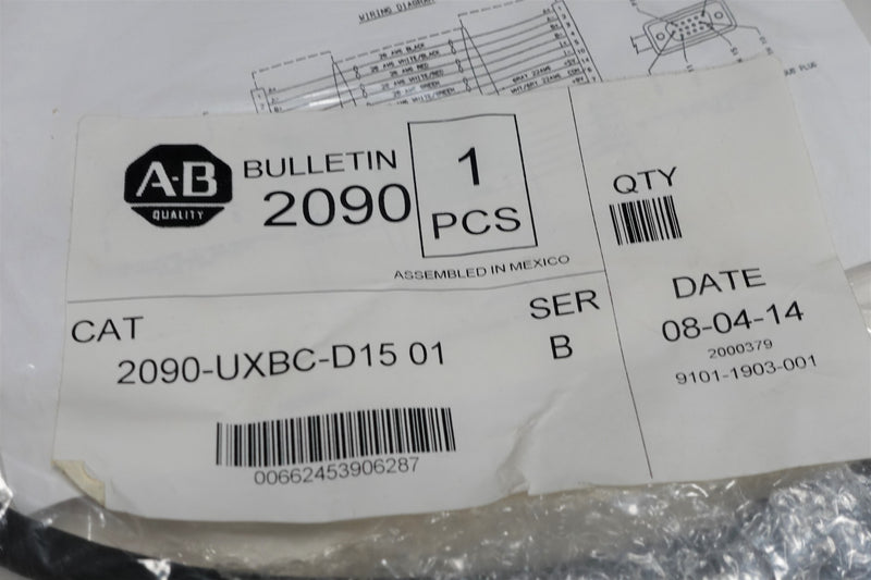 Allen Bradley 2090-UXBC-D1501 Breakout Board Cable