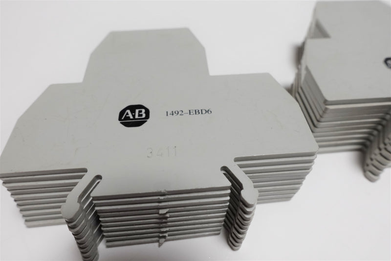 Allen Bradley 1492-EBD6 ( Lot of 20 ) Terminal Block End Barriers