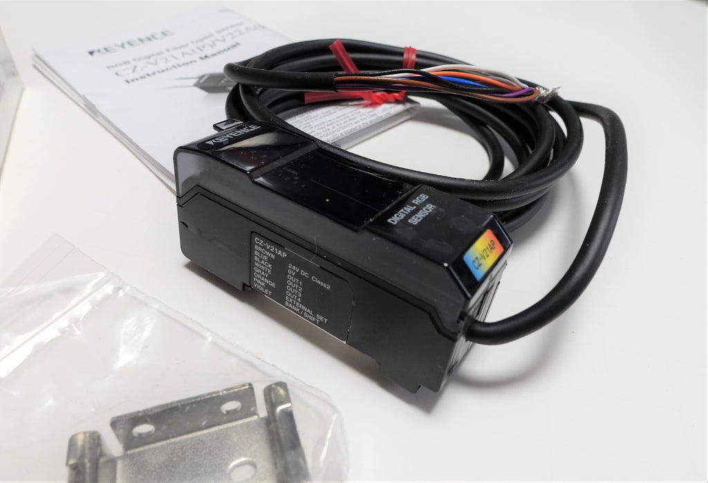 Keyence Rgb Sensor Keyence CZ-V21AP RGB Digital Fiberoptic Sensor – PLC BARN