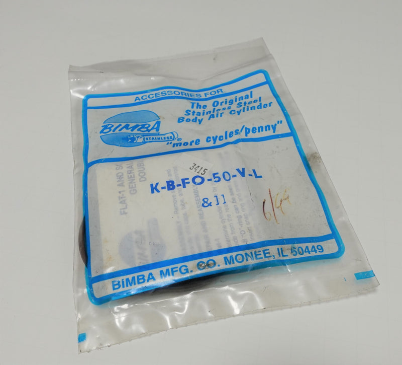 Bimba K-B-FO-50-V-L Flat-1 Double Rod End Cylinder Seal Kit