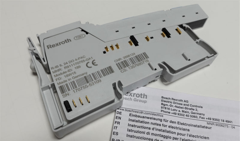 Rexroth Bosch R911170755-GA1 Terminal Module R-IB IL 24 DO 4-PAC (NNB)