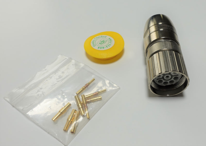 RDE SC-7ES1N8A80DU-675C 8-Pin Female Connector w/ Dust Cap & Pins