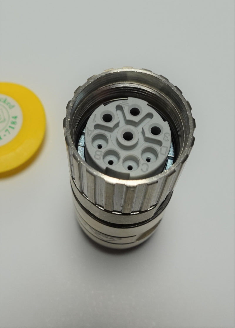 RDE SC-7ES1N8A80DU-675C 8-Pin Female Connector w/ Dust Cap & Pins