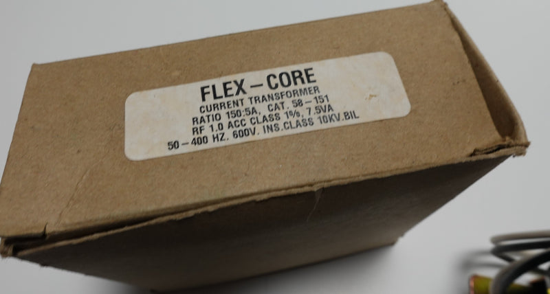 Flex-Core 58-151 ( Lot of 2 ) 150:5A Current Transformers