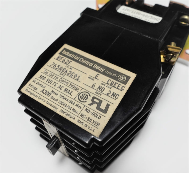 Westinghouse BF62F 120V Coil Control Relay