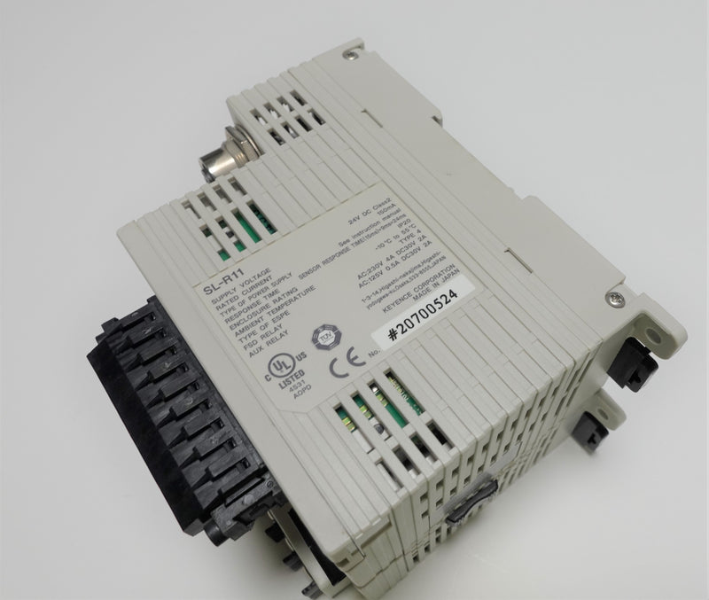 Keyence Safety Light Curtain Relay SL-R11 w/ SL-U2 Power Supply