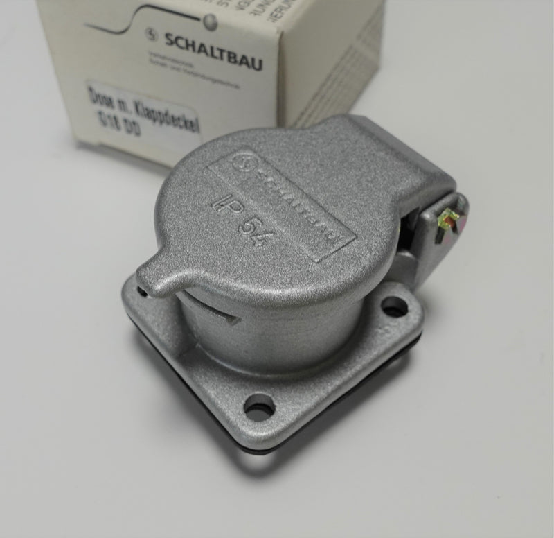 Schaltbau G18 DD IP54 Modular Receptacle w/ Hinged Lid
