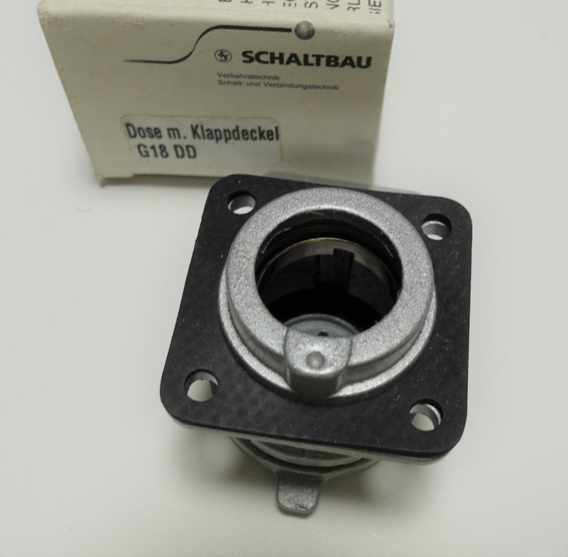 Schaltbau G18 DD IP54 Modular Receptacle w/ Hinged Lid