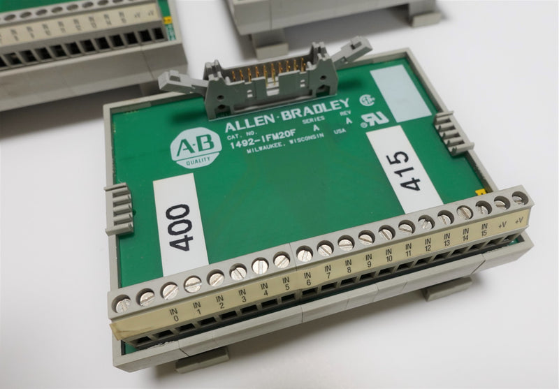 Allen Bradley 1492-IFM20F ( Lot of 3 ) 20-Point Interface Breakout Modules