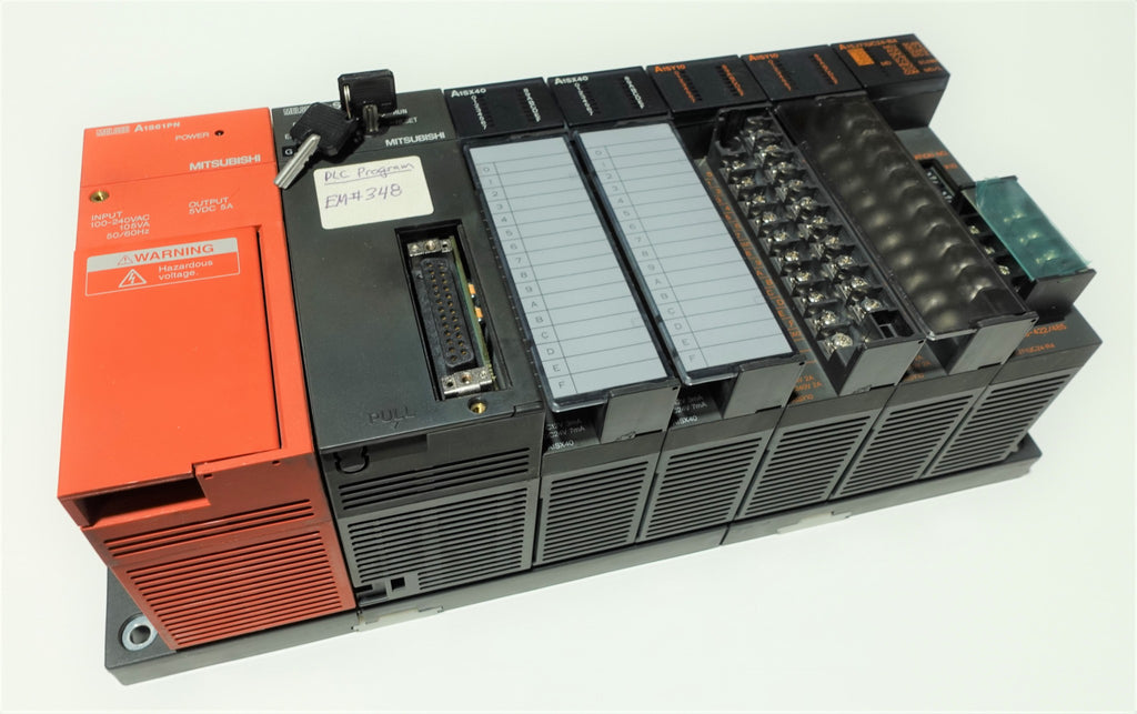 Mitsubishi R04cpu Rack Mitsubishi CPU Rack A1S61PN A1SHCPU A1SX40 A1SY10 A1SJ71UC24-R4 – PLC BARN