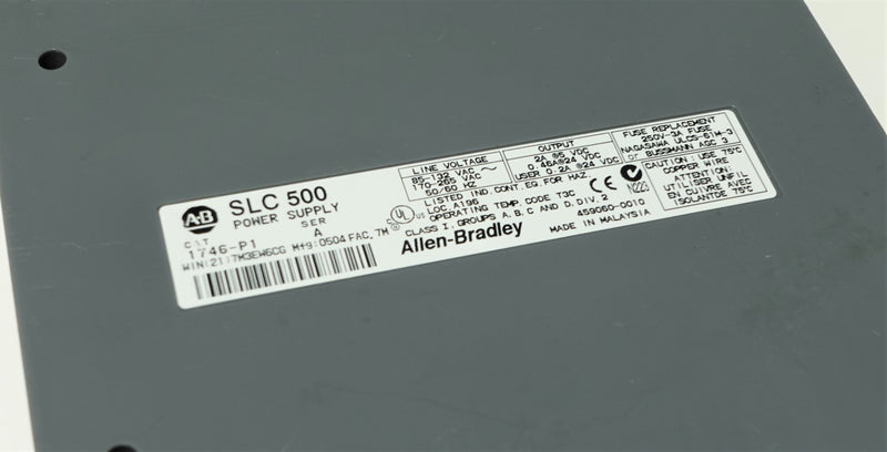 Allen Bradley 1746-P1 Ser:A SLC 500 PLC Power Supply