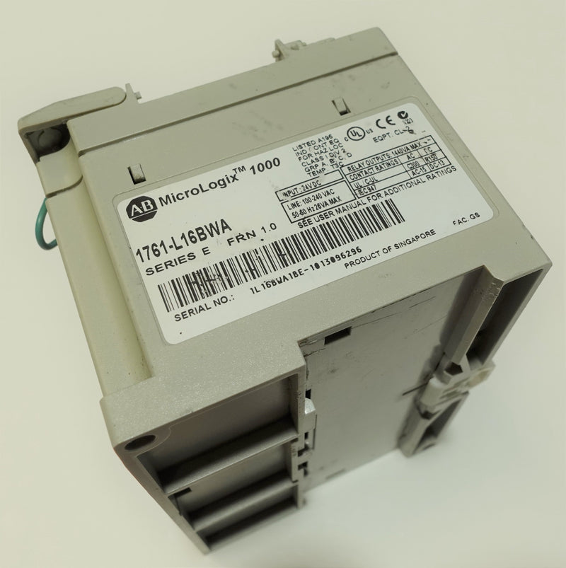 Allen Bradley 1761-L16BWA Ser:E FRN:1.0 MicroLogix 1000 PLC