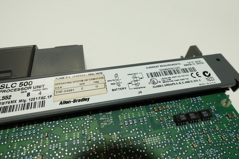 Allen Bradley 1747-L552 Ser:B Rev:4 1747-OS501 Ser:C FRN:11 SLC 5/05 CPU