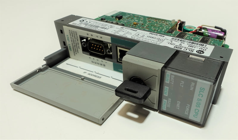 Allen Bradley 1747-L552 Ser:C Rev:5 1747-OS501 Ser:C FRN:9 SLC 5/05 CPU